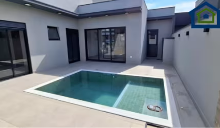 Linda Casa Térrea de 190m² de  área Construída e Terreno 300m2 à venda no excelente Condomínio Fechado  Dona Maria José  em Indaiatuba- SP.