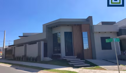 Linda Casa Térrea de 124m² de área Construída e Terreno 200m² à venda no excelente Condomínio Fechado Gran Reserve em Indaiatuba- SP.