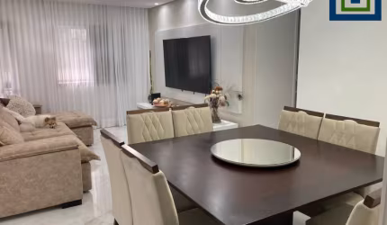 Lindo Apartamento de 122m² com 03 Dormitórios Sendo 03 Suítes, á venda, no Bairro Jardim em Santo André - SP