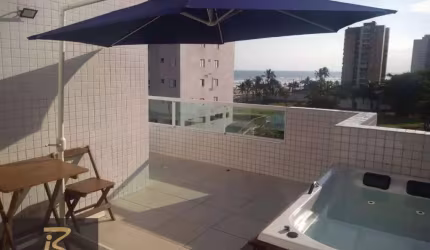 Apartamento Duplex com 3 dormitórios à venda, 119 m² por R$ 750.000,00 - Solemar - Praia Grande/SP