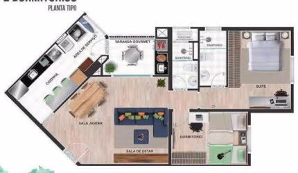 Apartamento para venda no Grupo 12, Parque Firenze