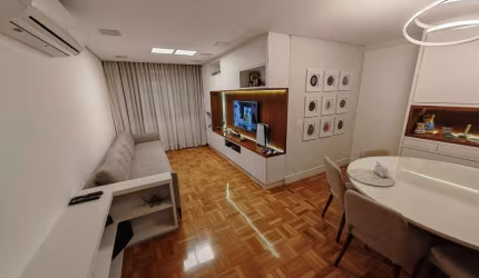 Apartamento de 90m² à venda, Itaim Bibi, São Paulo, SP  Mobiliado com 2 dormitórios, 3 banheiros, 1