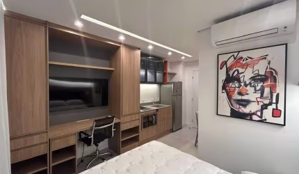 Apartamento Garden de 27m² MOBILIADO para locação, República, São Paulo, SP. com 1 Dormitório e Sal