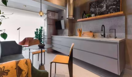 Apartamento NOVO e MOBILIADO de 44m² à venda, Pinheiros, São Paulo, SP. com 1 Dormitório, Sala, Var