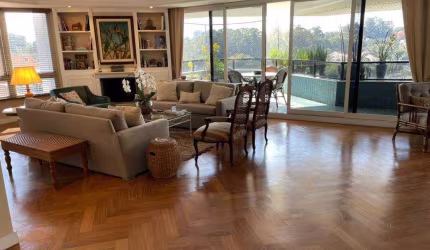 Apartamento de 370m² com terraço para locação e venda, Real Parque, São Paulo, SP. com 4 Suítes com