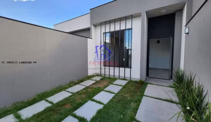 Casa para Venda em Londrina, Residencial José B Almeida, 3 dormitórios, 1 suíte, 2 banheiros, 2 vagas