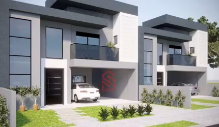 Espetacular Sobrado à Venda em Curitiba-PR, Bairro Campo Comprido: 3 Quartos, 3 Suítes, 2 Salas, 1 Banheiro, 4 Vagas, 175m²