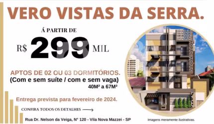 Apartamento com 2 dormitórios á venda na Vila Nova Mazzei