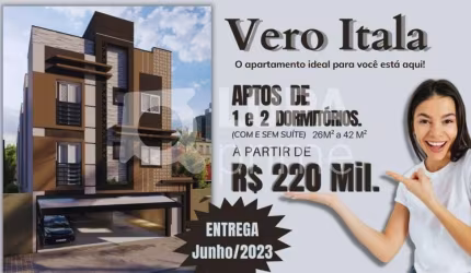 Apartamento com 1 dormitório á venda na Vila Isolina Mazzei