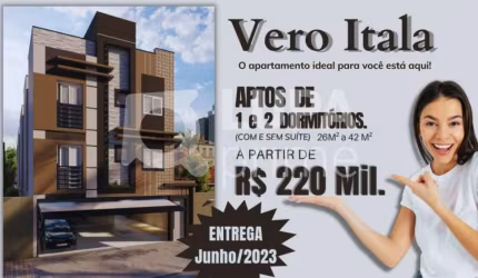 Apartamento com 2 dormitório sendo 1 suíte á venda na Vila Isolina Mazzei