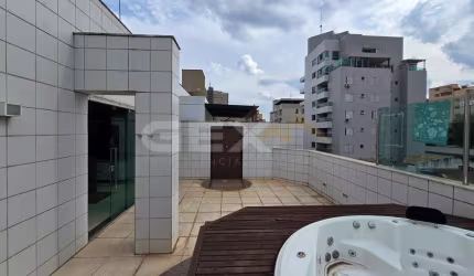 Cobertura com 4 quartos, espaço gourmet completo e 3 vagas no bairro Sidil.