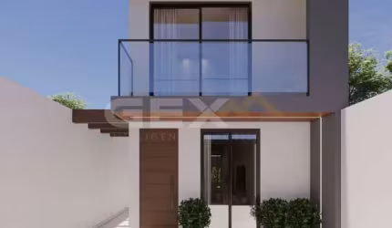 Casa duplex à venda no bairro Fábio Notini, 3 quartos, 1 suíte e 2 vagas.
