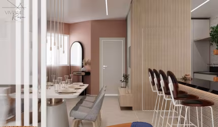 Apartamento tipo em construção no Bairro Santa Clara.