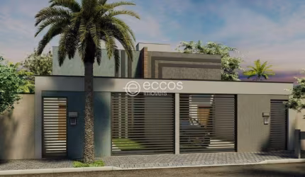 Casa à venda, 3 quartos, 1 suíte, 2 vagas, Laranjeiras - Uberlândia/MG