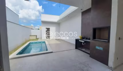 Casa em condomínio à venda, 3 quartos, 2 suítes, 2 vagas, Laranjeiras - Uberlândia/MG