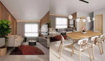 Casa em condomínio à venda, 3 quartos, 3 suítes, 2 vagas, Granja Marileusa - Uberlândia/MG