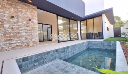 Casa em condomínio à venda, 4 quartos, 4 suítes, 2 vagas, Gávea - Uberlândia/MG