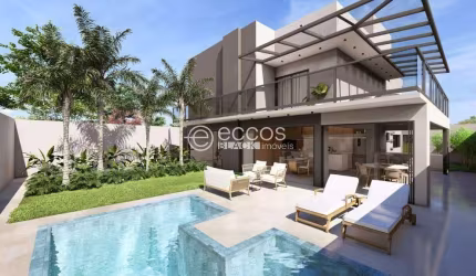 Casa em condomínio à venda, 4 quartos, 4 suítes, 2 vagas, Jardim Sul - Uberlândia/MG