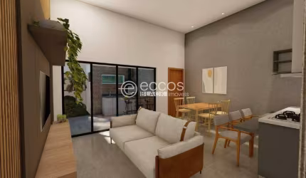 Casa à venda, 2 quartos, 1 suíte, 2 vagas, Shopping Park - Uberlândia/MG