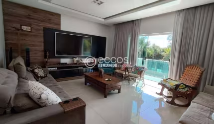 Casa em condomínio para aluguel, 5 quartos, 5 suítes, 6 vagas, Gávea - Uberlândia/MG