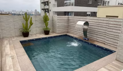 Linda Cobertura na quadra da Praia, na Aparecida