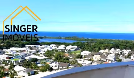 Belíssima Cobertura Duplex na Barra da Tijuca - 2 quartos (1 Suíte) + 1 Escritório, 3 Banheiros, 2 Vagas de garagem - 146m² - Rio de Janeiro-RJ