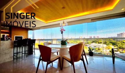 Lindíssimo Apartamento à Venda, Patamares/Salvador: 3 Suítes, Sala Ampla, Varandão Gourmet, Vista Mar, 3 Vagas, 172m², Depósito, Infraestrutura Total