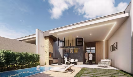 Casa Plana Moderna na Cidade Verde com 3 dormitórios Suítesà venda, 116 m² por R$ 430.000 - São Bento - Fortaleza/CE