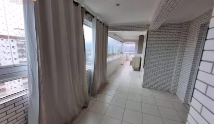 Locação - Apartamento 3 dormitórios sendo 1 suíte, 2 vagas e Lazer no bairro Guilhermina em Praia Grande.