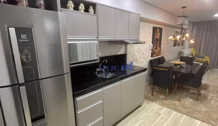Línea - Flat mobiliado 46m², 1 suíte, Centro, Jundiaí. COD FL0043