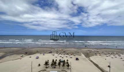 Apartamento Frente Mar com 3 dorms, Maracanã, Praia Grande