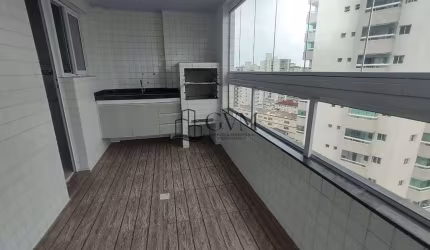 Apartamento com 2 dorms, varanda gourmet Caiçara, Praia Grande
