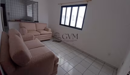 Apartamento mobiliado com 1 dormìtório, Aviação, Praia Grande