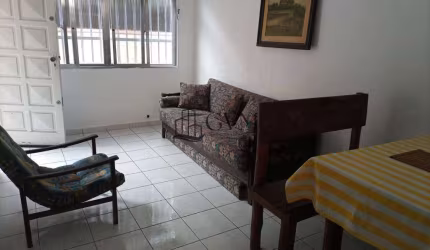 Apartamento Térreo Mobíliado, 1 dorm, Guilhermina,Praia Grande