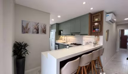 Apartamento semi mobiliado com 1 suíte e 1 dormitório no Centro de Itajaí