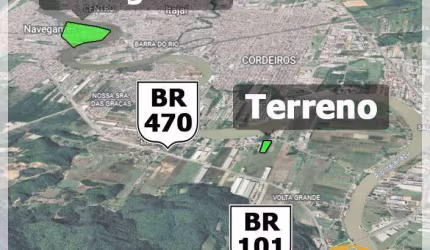 Área para Galpões, Bairro Volta Grande em Navegantes próximo  BRs 101 e 470
