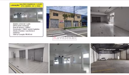 ALUGO GALPÃO EM SANTO AMARO 1.200 M²
