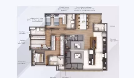 Apartamento com 3 quartos à venda na Avenida Doutor Gentil de Moura, --, Ipiranga, São Paulo, 119 m2 por R$ 1.485.000