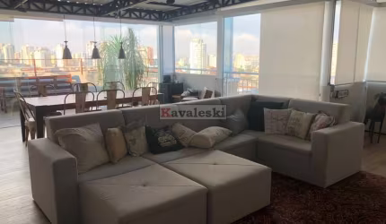 MODERNA COBERTURA  DUPLEX 168M² 3 VAGAS 3 DORM, 1 STE VILA GUMERCINDO