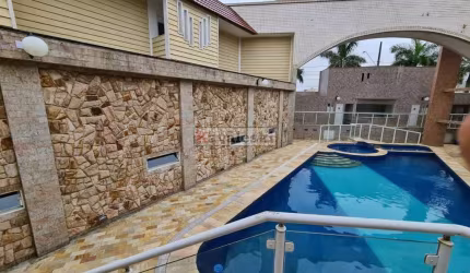 ** Sobrado novo e em um excelente condomínio fechado a venda no bairro Nova Mirim (Praia Grande).
