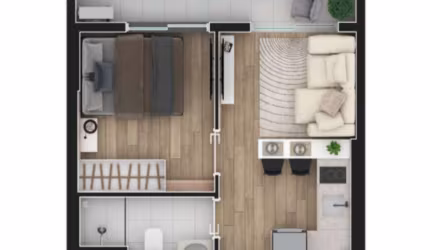 Apartamento com 1 quarto à venda na Rua José Loureiro, 770, Centro, Curitiba, 27 m2 por R$ 289.000