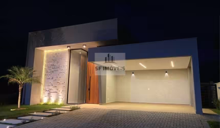 Excelente casa térrea,  à venda, no Alphaville Nova Esplanada 4, 225m², 3 suítes
