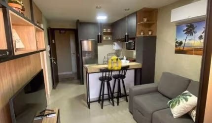 Apartamento com 1 dormitório para alugar, 35 m² por R$ 3.000,01/mês - Ponta Negra - Natal/RN