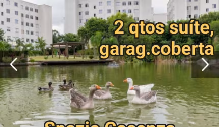 Apto 2 qtos suíte garagem coberta