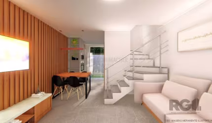 CASA ESTILO SOBRADO COM 2 QUARTOS E PÁTIO, À VENDA NO BAIRRO VILA NOVA, EM PORTO ALEGRE/RS