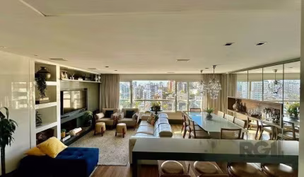 Vende-se luxuoso apartamento com 3 suítes, 2 vagas, lareira no bairro Rio Branco com 133m²