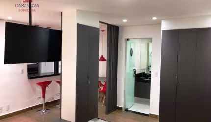 Flat com 1 dormitório para alugar, 44 m² por R$ 3.113/mês - Jardim América - Sorocaba/SP