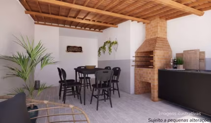 Lindo Sobrado de Condominio com 130 metros - 2 suites espaço Gourmeth