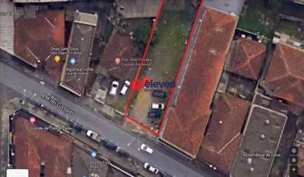 Venda terreno na Frei Gaspar em São Vicente