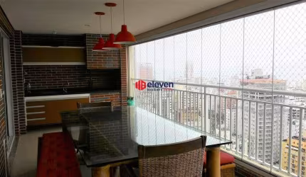 Apartamento de alto padrão em Santos, Bairro Boqueirão, para venda, com 3 suítes e lazer completo.